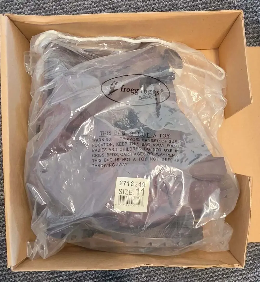Frogg Toggs Rana II PVC Cleated Hipper Brown Size 11